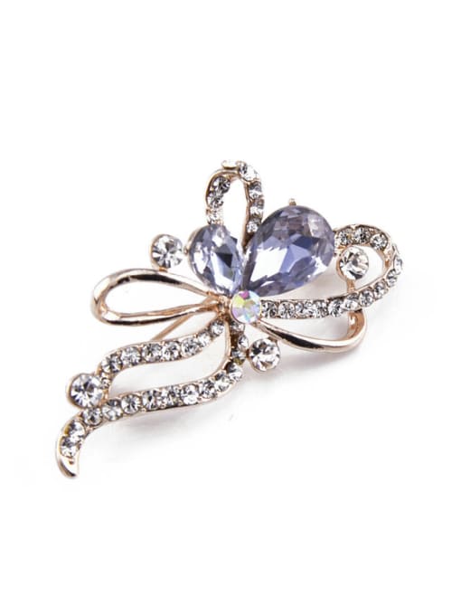 Inboe Crystals Flower-shaped Brooch 3