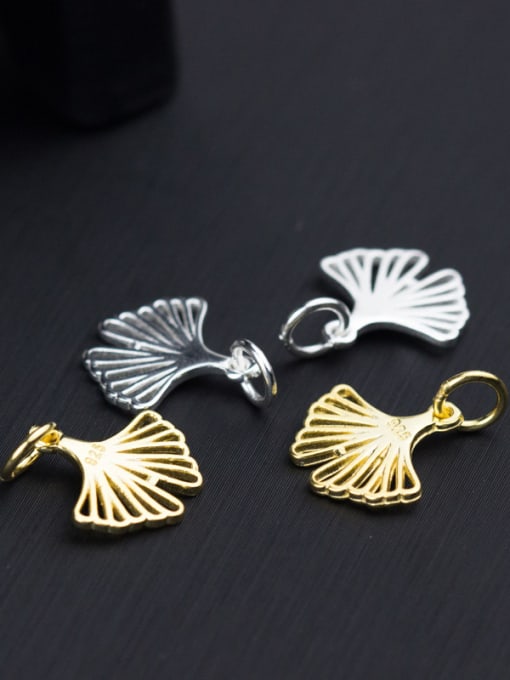 FAN 925 Sterling Silver With 18k Gold Plated Trendy Charms 0