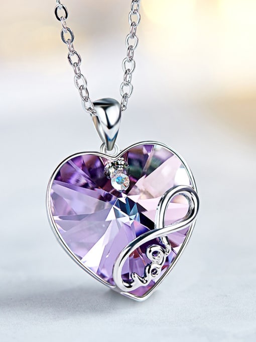 CEIDAI 2018 2018 2018 2018 2018 2018 Heart-shaped austrian Crystal Necklace 2