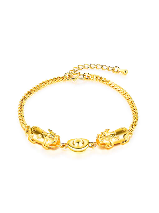 Open Sky 24K Gold Plated Personalized Bracelet