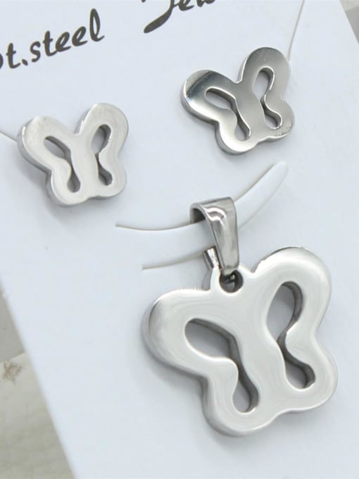 XIN DAI Stainless Steel Hollow Butterfly Set 0
