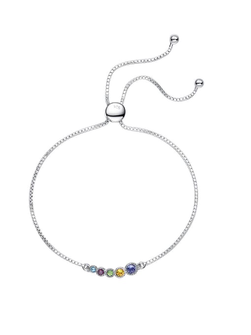 multi-color 2018 S925 Silver Crystal Bracelet