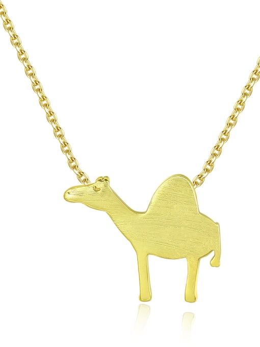 CCUI Sterling silver cartoon animal shape camel necklace 0