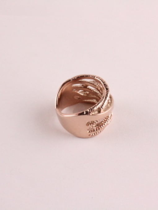 GROSE Hollow Retro Fashion Cross Line Ring 2