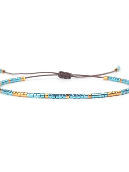 JHBZBVB430-E-1 Women Handmade Colorful Glass Beads Bracelet