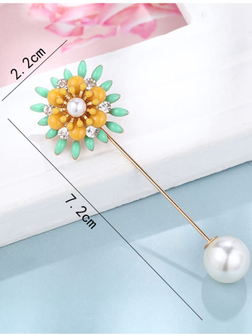 D227 Alloy With  Enamel Romantic Flower Brooches