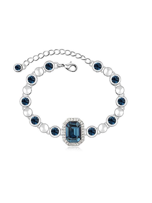royal blue Fashion austrian Crystals Alloy Bracelet