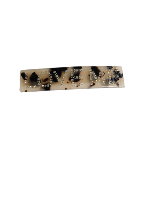 Love me light brown Alloy With Cellulose Acetate Fashion  Geometric Barrettes & Clips