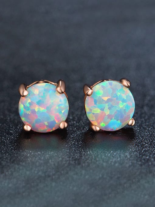 Rose Gold Crown Shaped stud Earring