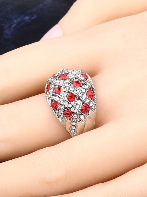 Gujin Retro style Cubic Crystals Alloy Ring 1