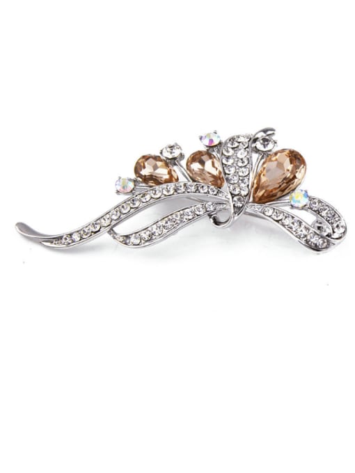 Inboe 2018 Platinum Plated Crystals Brooch 0