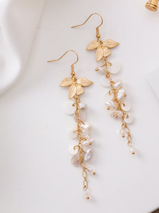 Main plan section Alloy With Gold Plated Fashion Charm Hook Earrings