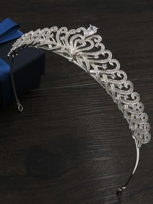 Cong Love Luxury Micro PAVE Zircons Hollow Heart-shape Hair Accessories 2