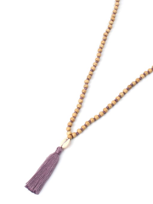 HN1914-D Shell Tassel Long Pendant Hot Selling Necklace