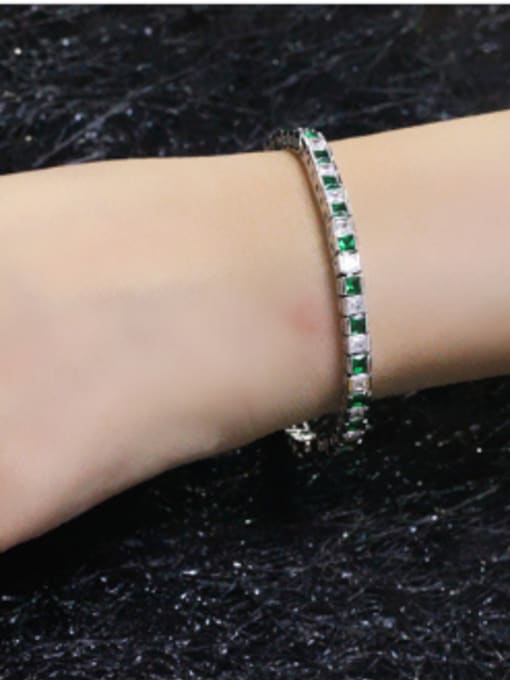 Green 16.5 Exquisite Color Zircons Bracelet