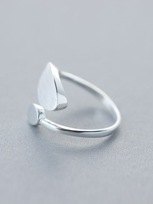Rosh Personality Open Design Oval Shaped S925 Silver Ring