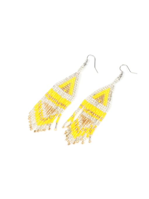 handmade Bohemia National Style Tassel Drop Earrings 0