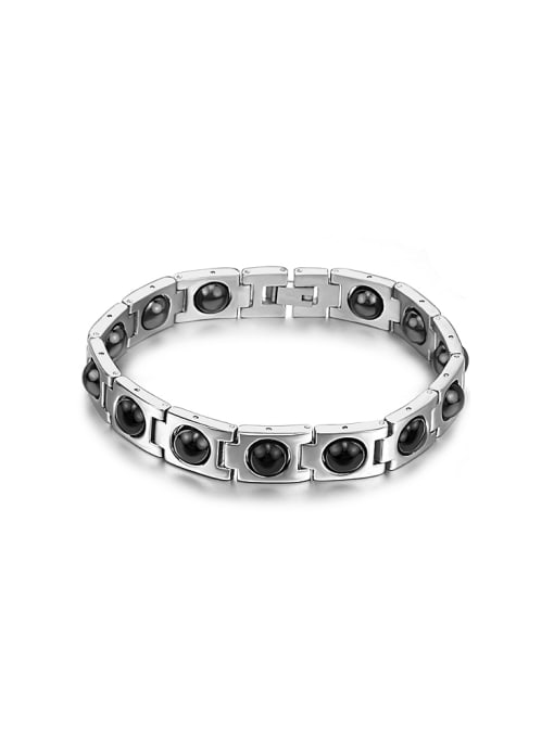 Open Sky Simple Cubic Magnets Titanium Unisex Bracelet 0