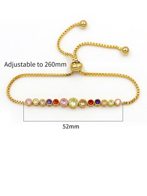 Mo Hai Copper With Cubic Zirconia Fashion Flower  adjustable Bracelets 2