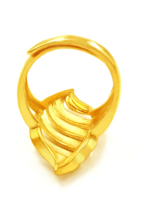 Neayou Open Design Leaf Shaped Ring 2