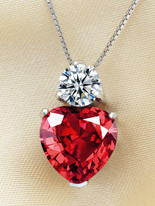 kwan Red Crystal Valentine's Day Gift Pendant 2