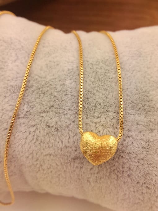 Neayou Elegant Gold Plated Heart Shaped Necklace 0