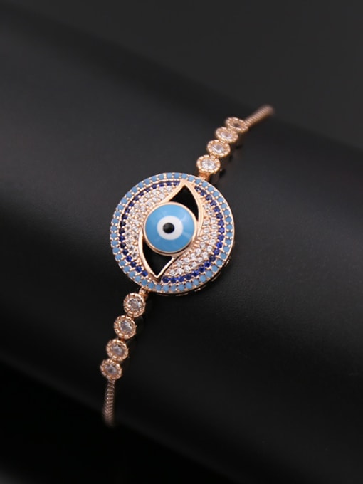 Rose Gold Personality Eye Shaped Bracelet