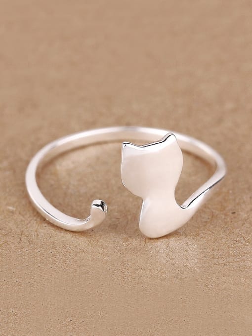 Peng Yuan Lovely Kitten Opening Midi Ring 0