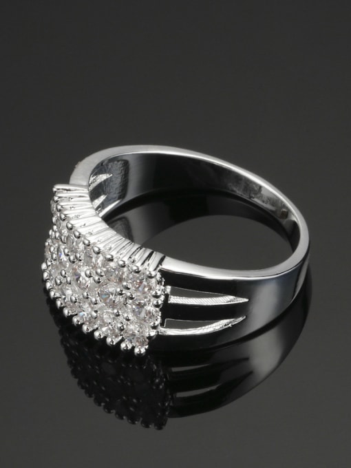 ZK Luxury AAA Zircons Engagement Wedding Ring 2