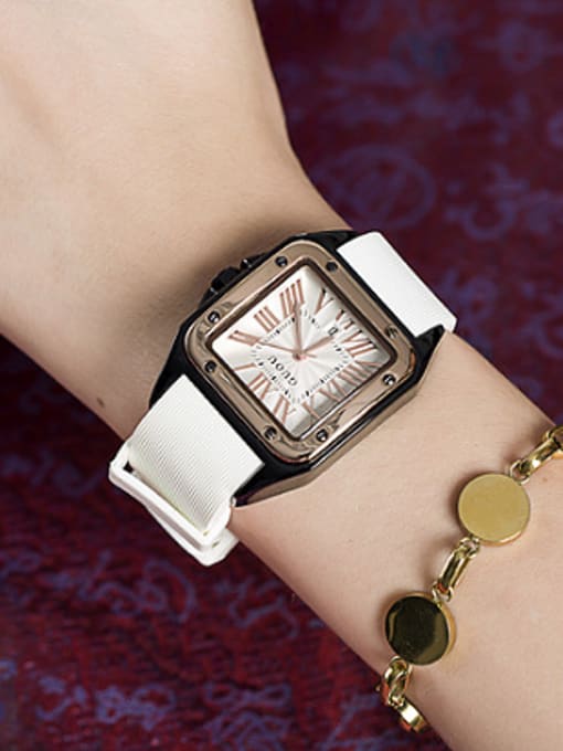 small size GUOU Brand Roman Numerals Square Lovers Watch