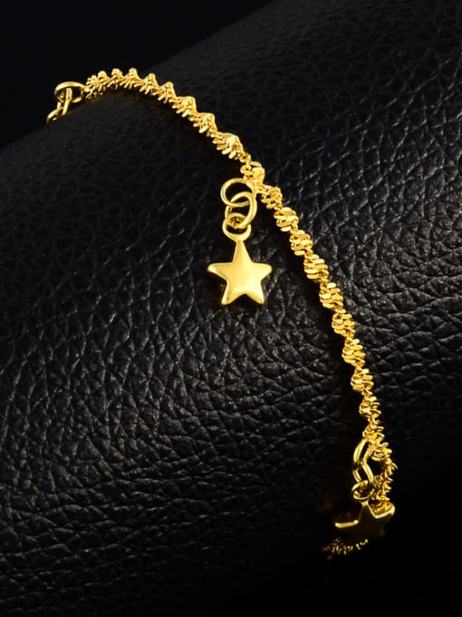 Yi Heng Da Creative Star Shaped Gold Plated Women Copper Bracelet 1