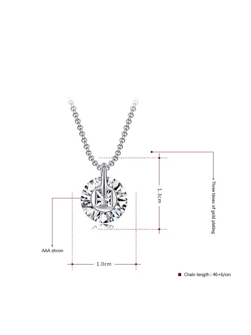 Ronaldo All-match Platinum Plated AAA Zircon Round Two Pieces Jewelry Set 1