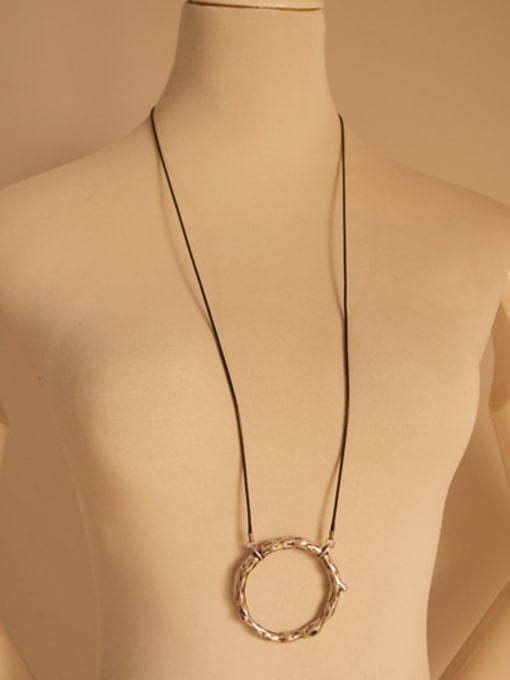 Dandelion Exquisite Antique Silver Plated Round Necklace 1