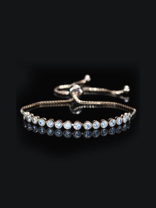 L.WIN Rose Gold Plated AAA Zircon Bracelet