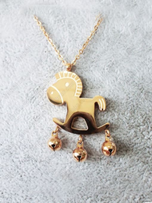 JINDING 2014 Titanium Pony Bell Necklace 1