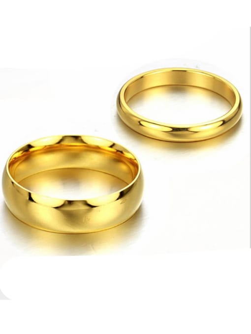 Open Sky Stainless Steel With Gold Plated Luxury Round Rings 0