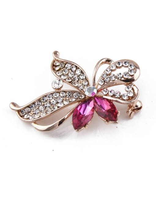 Inboe new 2018 2018 2018 2018 Rose Gold Plated Crystals Brooch 4