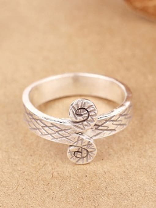 Peng Yuan Retro Silver Handmade Personalized Ring