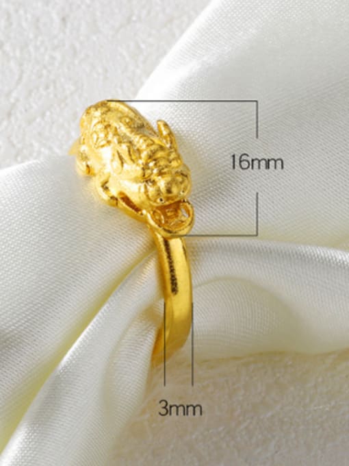 Open Sky 24K Gold Plated Personalized Opening Ring 3