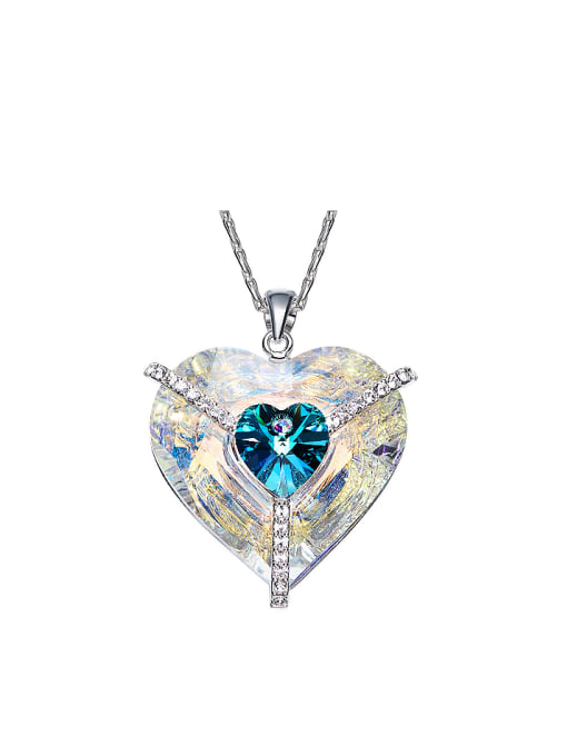 CEIDAI Fashion Elegant Heart shaped austrian Crystal Necklace 0