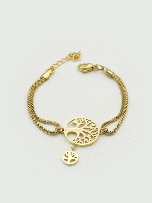 XIN DAI Gold Plated Hollow Tree Women Bracelet 0