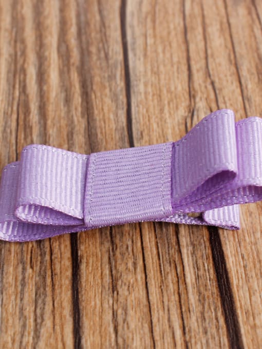 02 purple Bow Lovely Purple Hair clip