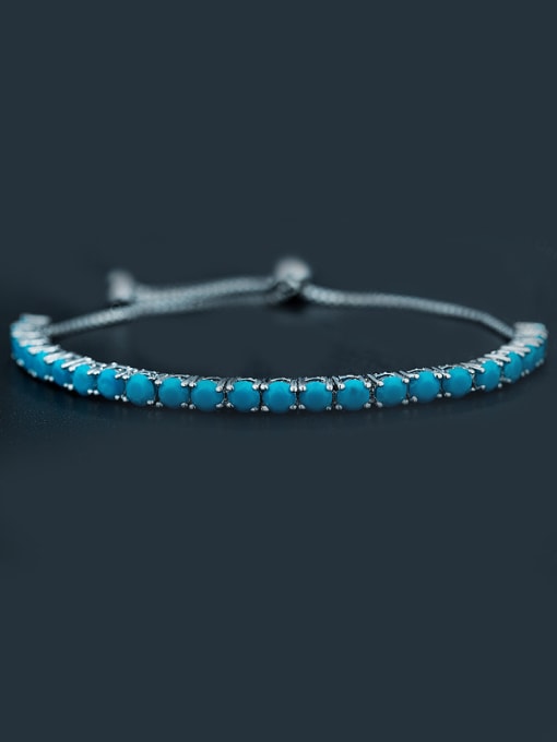 Blue Blue Zircon Bracelet