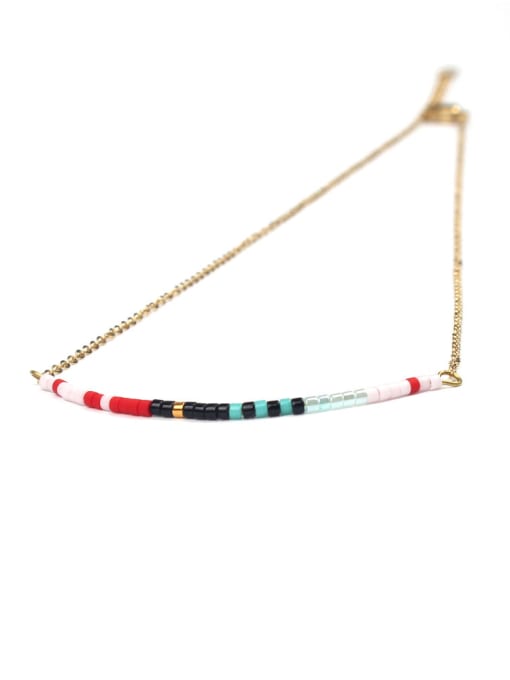 HN1833-C Simple Strip Pendant Women Clavicle Necklace