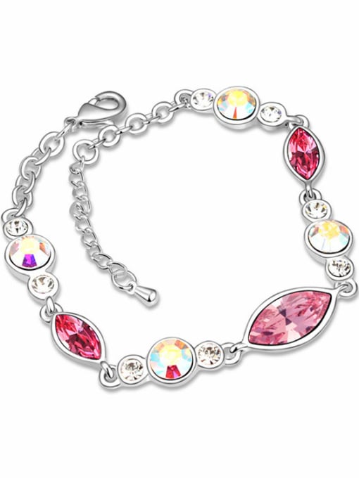 QIANZI Fashion Oval austrian Crystals Alloy Bracelet 3
