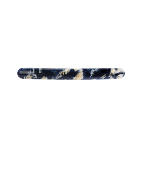 Navy-10cm Alloy With  Cellulose Acetate Fashion Trendy Geometric Barrettes & Clips