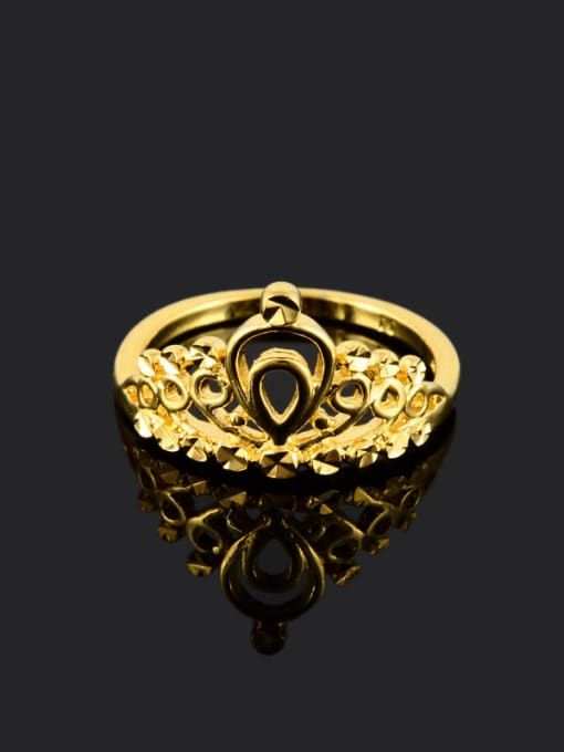 Yi Heng Da Creative Crown Shaped 24K Gold Plated Copper Ring 1