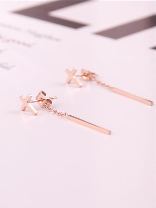 GROSE Fashion Cross Separated Stud Earrings 0