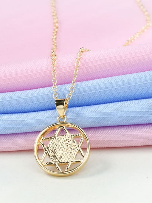 Golden Elegant 18K Gold Plated Star Shaped Necklace