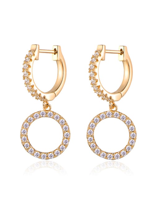 UNIENO 18K Gold Plated drop earring 0